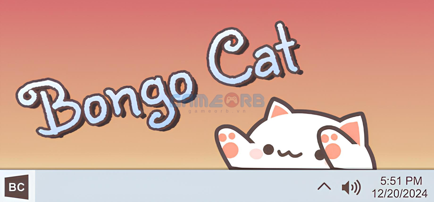 Bongo Cat xoay quanh một chú mèo... tát bạn mỗi khi bạn làm điều gì đó trên máy tính