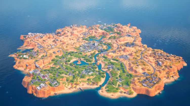 Fortnite Reload tiết lộ bản đồ chương 2