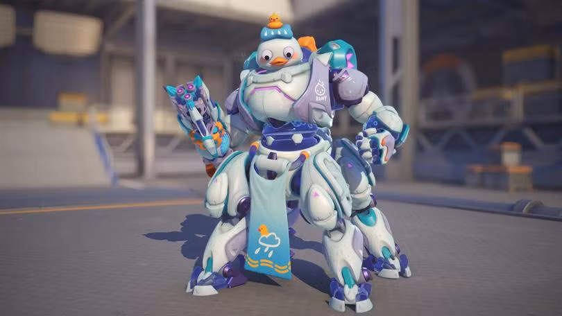 Overwatch 2 đã ra mắt skin Rainy Ducky cho Orisa