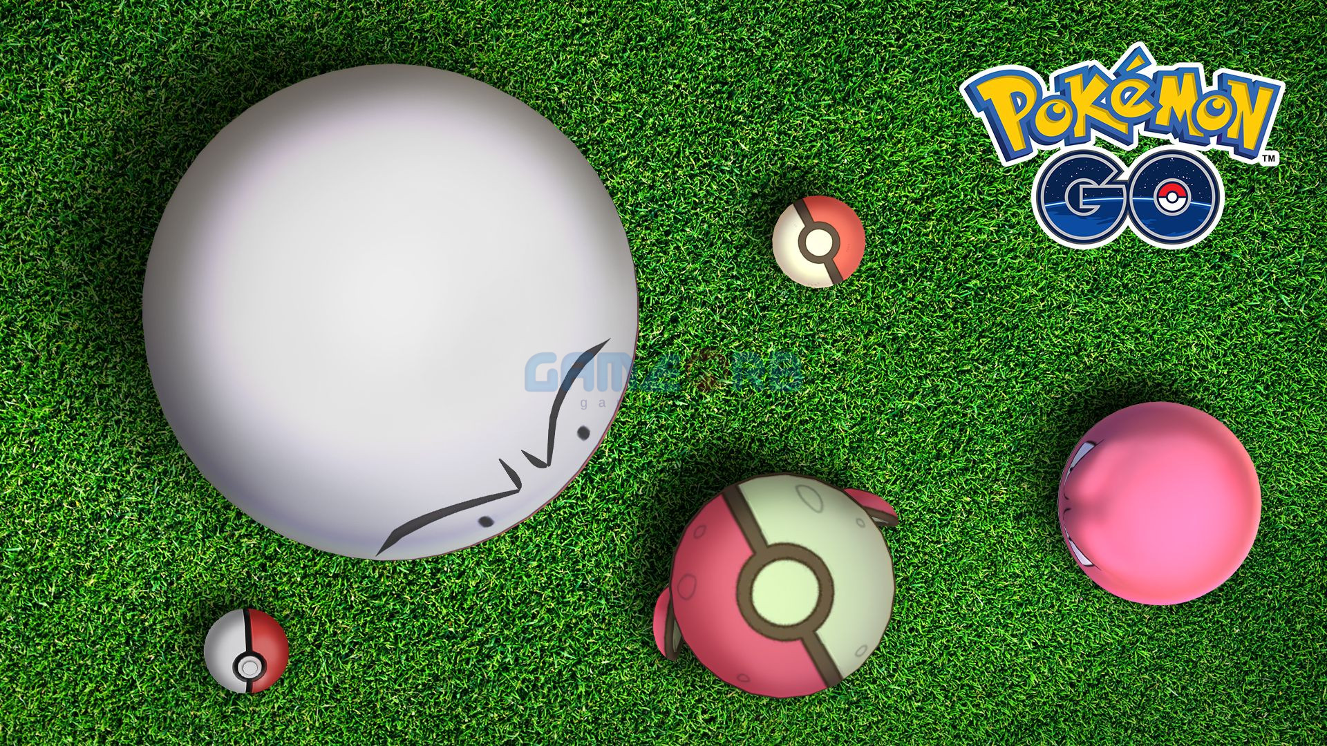 Poke Ball xuất hiện rải rác trên bản đồ trong game