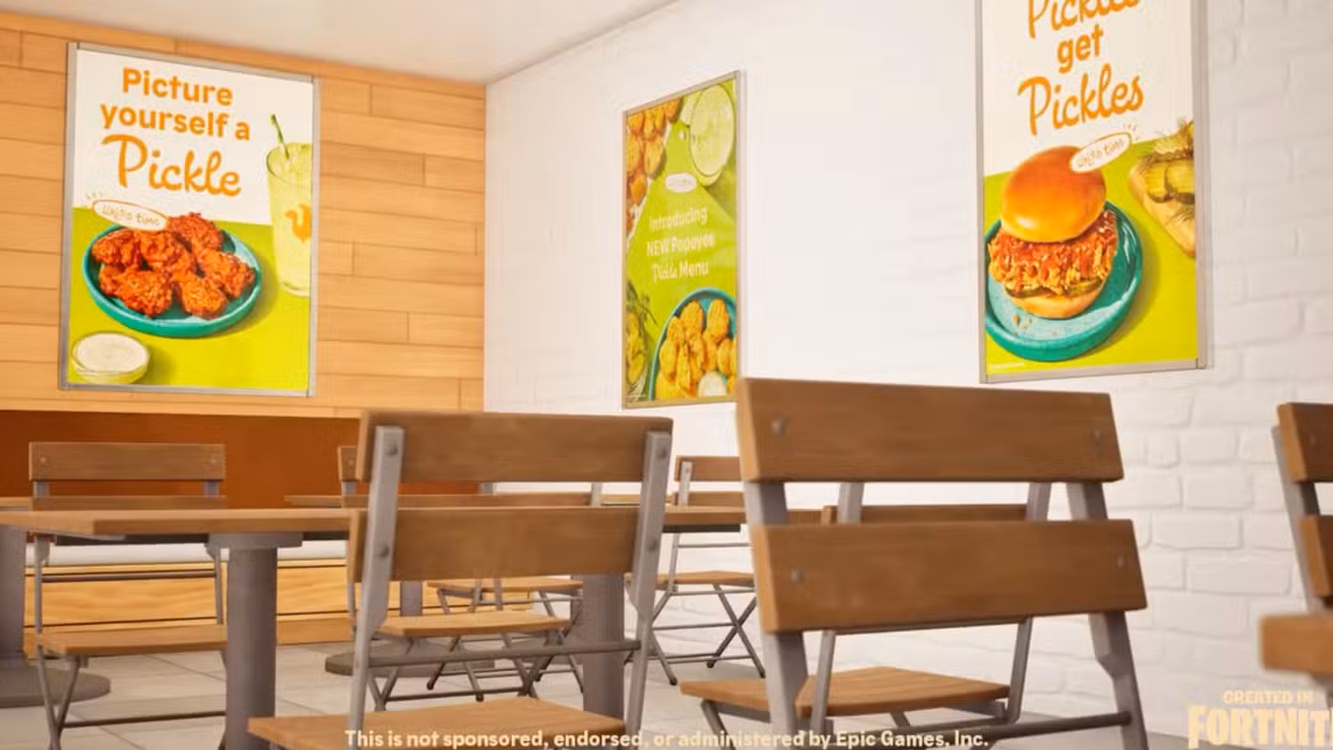 Popeyes còn tổ chức một mini event vui nhộn, khuyến khích người chơi chụp ảnh trong nhà hàng ảo và chia sẻ lên Twitter