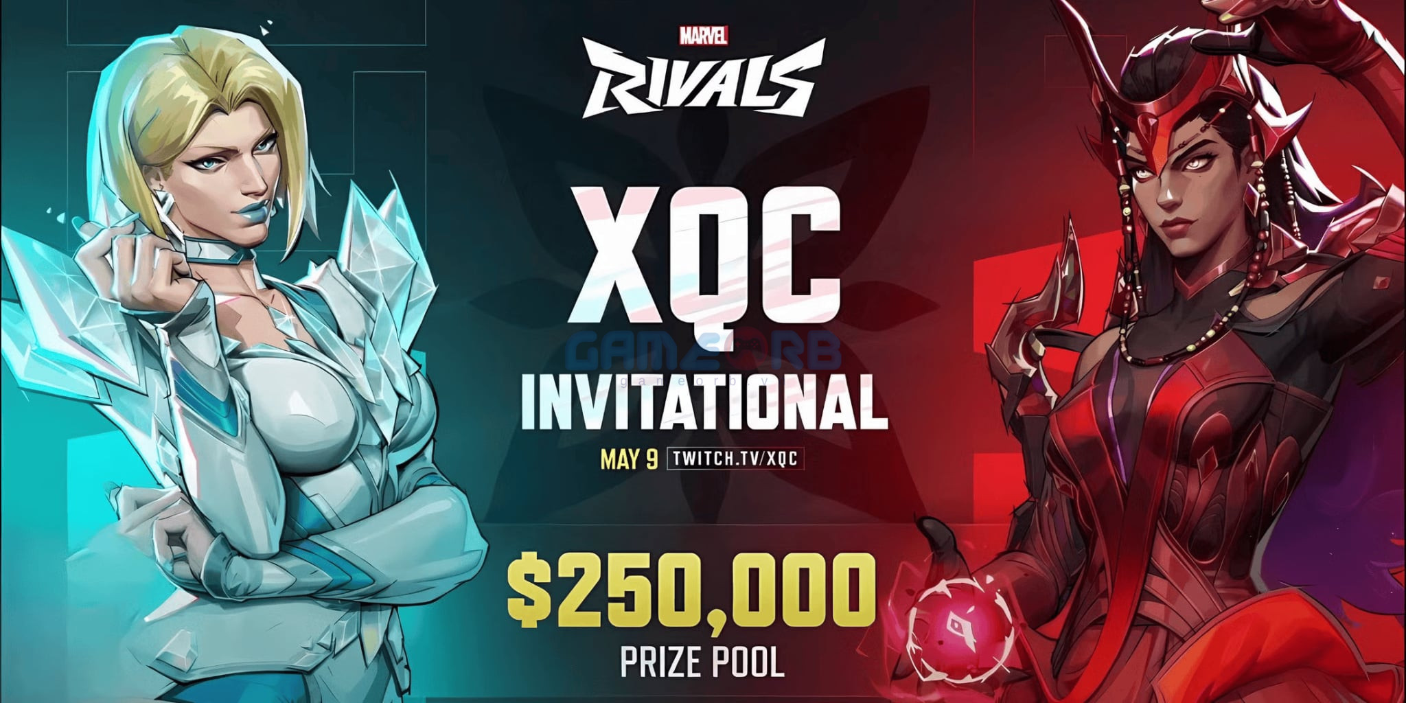 xQc tổ chức giải đấu Marvel Rivals với tổng giá trị giải thưởng lên tới 250.000 USD