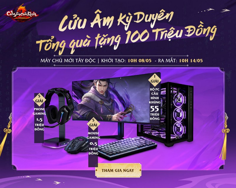 Người chơi sẽ được chào đón bằng sự kiện Cửu Âm Kỳ Duyên – Rinh Quà Siêu Chất